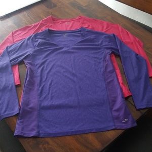 2! Long sleeve workout tops!